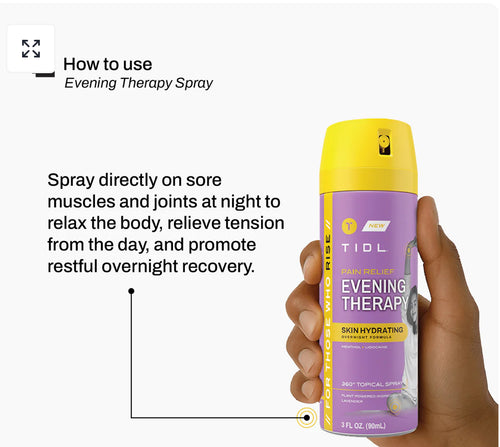 TIDL evening pain relief spray