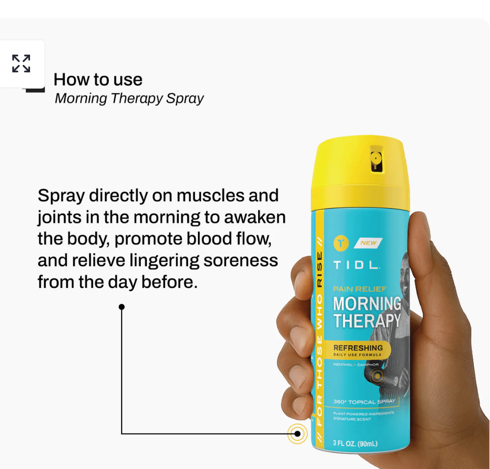 TIDL morning pain relief spray
